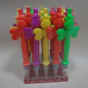 China Cute Bee Whistle Toy With Compress Candy For Children , Christmas Novelty Candy wholesale