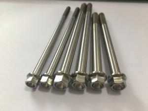 China Gr5 Titanium Motorcycle Parts Titanium Race Spec Flange Bolts M8 X 1.25 wholesale