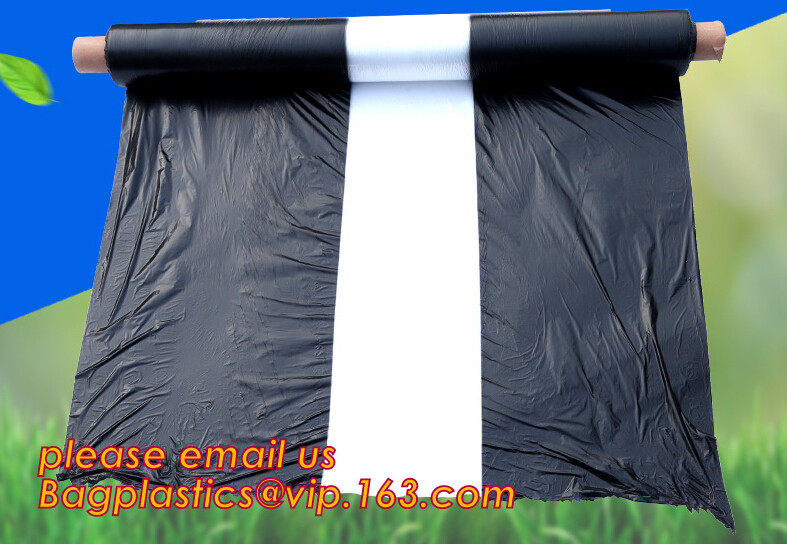 black/silver/white/blue biodegradable plastic agricultural mulch film price,20 micron white black plastic mulch film UV