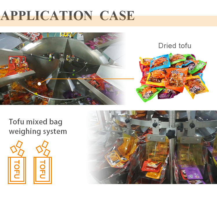 0.5L 0.8L Multihead Weigher Machine For Raisin Pet Puffed Food Cookie