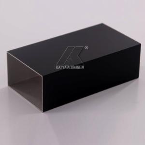 China Black Extruded Aluminium Profiles , Aluminum Square Tubing Powder Coating wholesale