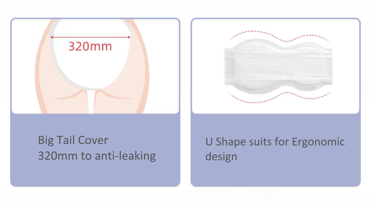 Postbirth Wearing Disposable Maternity Pads Absorbent High Waisted Elastic OEM