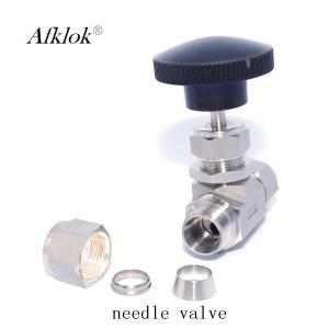 China 316 High Pressure 2 Way Needle Valve , OD Connected Stainless Steel Globe Valve wholesale