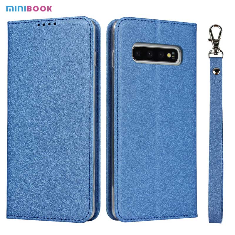 Minibook PU Leather Phone Case For Samsung Galaxy S9 Plus S8plus Low MOQ Lanyard Strap