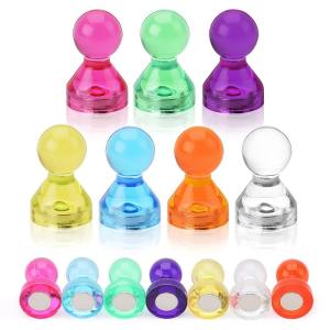 China 11mm Dia Pot Shape Magnetic Push Pins for Office Maps in Colorful Design wholesale