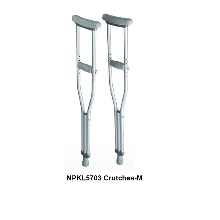 Lightweight and Strong Aluminum Axillary Crutches Disabled Walking Crutches
