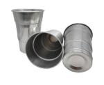 UV Coating Aluminum Drinking Cups 0.21mm Metal Disposable Cups