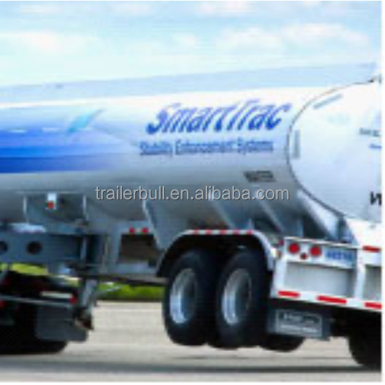 43500L 3 Axles Carbon Steel Insulated Tanker Trailers For Palm Oil Crude Oil Bitumen