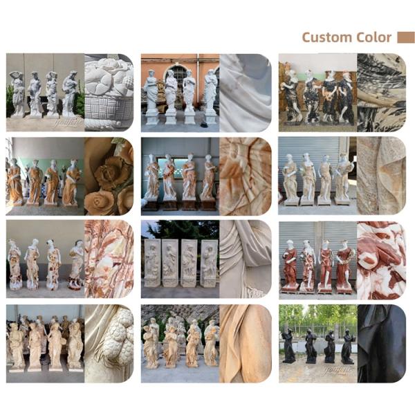 Hot Sale White Female Angel Marble Sculpture for Decoration