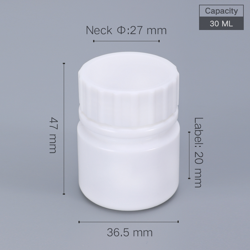 Plastic Screw Cap 100ml Bottle for Pill Capsule Tablet Storage UMETASS HDPE Material