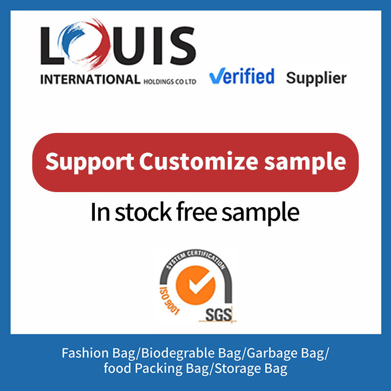 100% Eco Friendly Biodegradable Seal Bag Customization Die Cut Plastic Bag