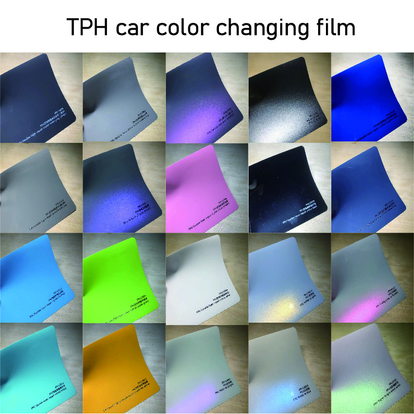 TPU Color Wrap Film Easy Cleaning Matte Chinese Red Car Wrap Customize Dry Apply