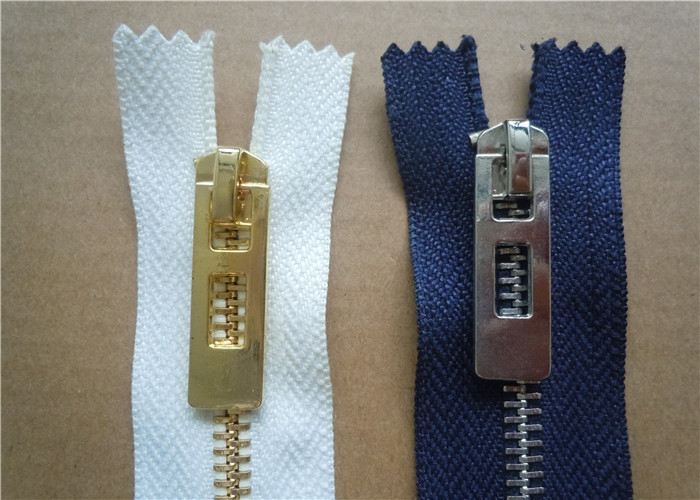 Bag Clothing Custom Metal Zipper Eco Friendly With Lightweight