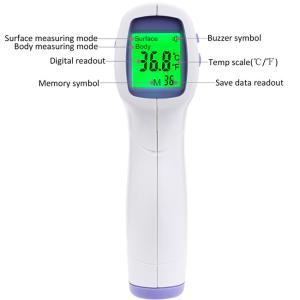 China Non Contact DC 3V Baby Infrared Forehead Thermometer wholesale