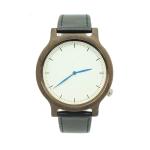 Walnut Wooden Minimalist Leather Watch Waterproof Charm Wood Watches For Men
