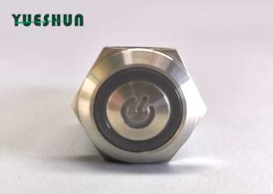 China Aluminum 5A Ring LED 22mm Anti Vandal Push Button Switch wholesale