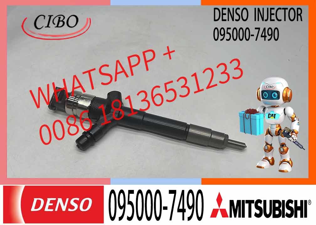 High Quality Mitsubishi L200 Engine Diesel Fuel Injector Common Rail Injector Assembly 095000-7490 1465A297