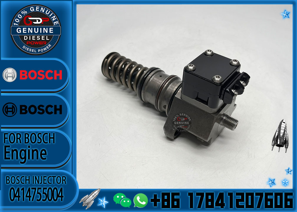 Common Rail Fuel Injector 0414755004 for DAF CF 9.2d 12.11d Engine PE XE-C Euro Engine