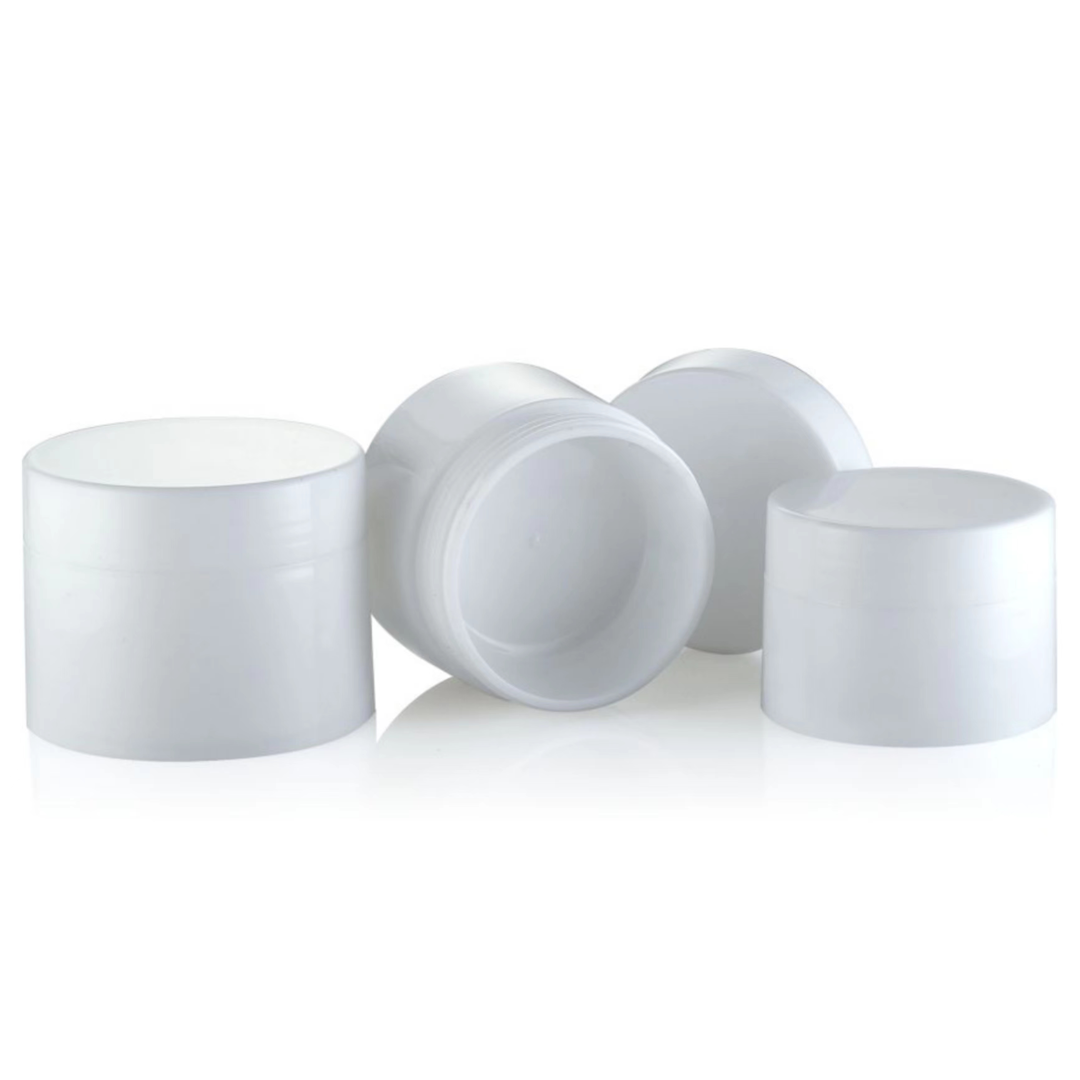 Double Layers Cream Jar Plastic Jars for Cosmetic 15ml 30ml 50ml Sample Provided