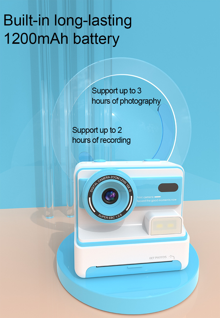 2025 Latest 1080p 2.4" Kids Digital Camera for Kids Instant Printing Kids Cmaras Digitales for Children