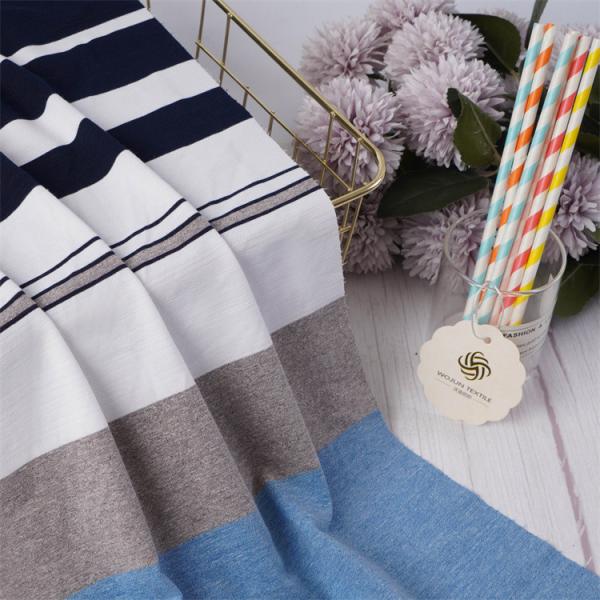 Breathable Elasticity Soft Fashionable Skin-Friendly Classic Striped Knit Fabric