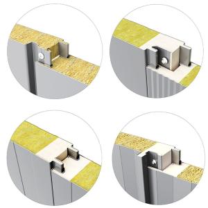 China Fiber Glasswool Structural Sandwich Panels Sheets For Roof 75mm wholesale