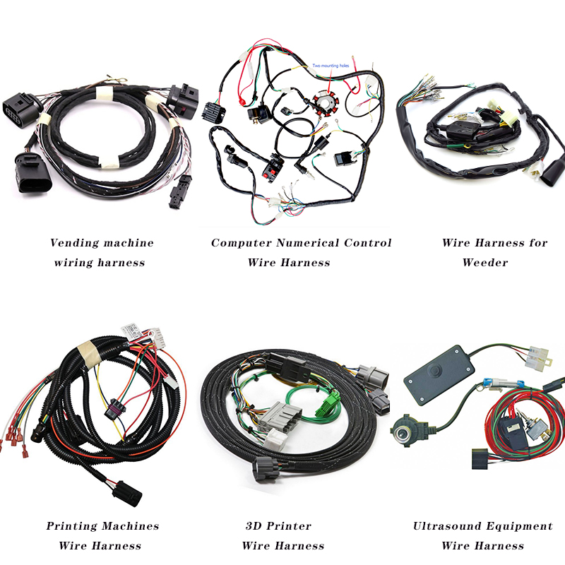 Motorcycle Wire Harness 9007 H4 Socket for Hot Food Vending Machine in East Asia