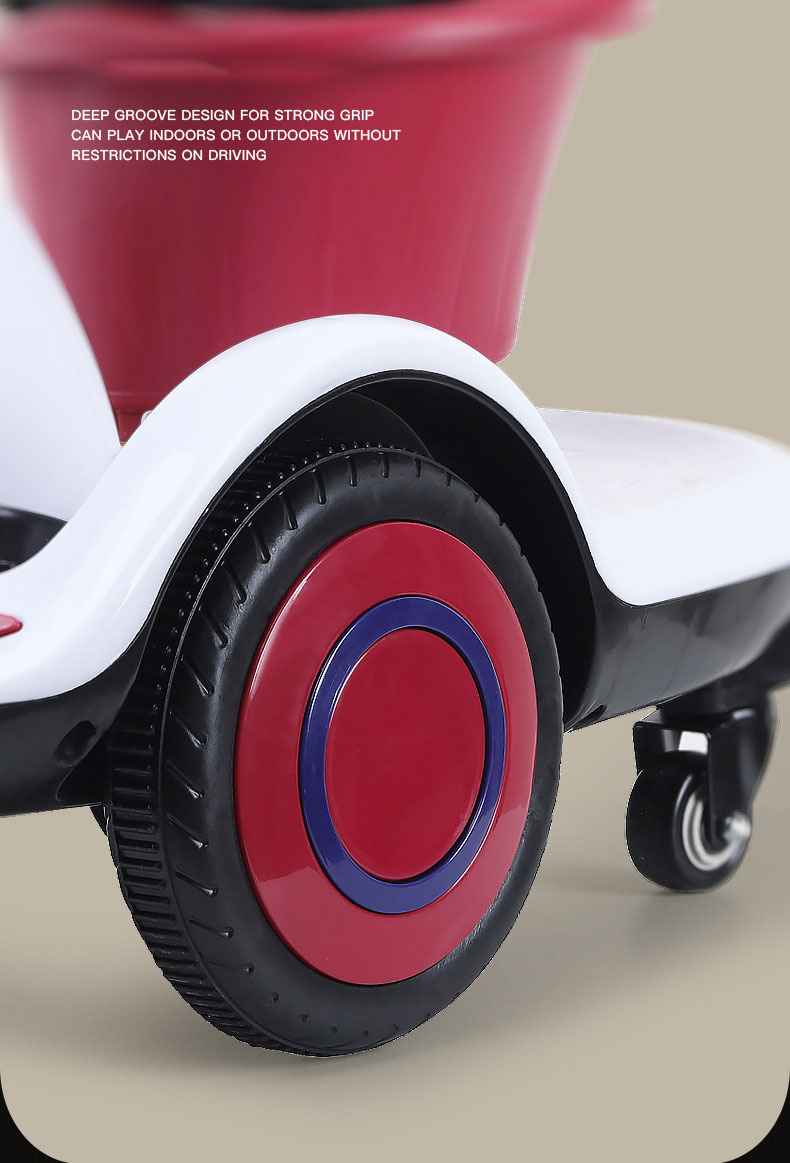 Age 4-6Y Electric Vehicles 6V 4AH Truck Car Children's Cartoon Push and Racer LED Lights Max Weight 50lbs