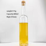 Clear Mini Miniature Glass Bottle 30ml 40ml 50ml 100ml Round Shape Shandong Cork