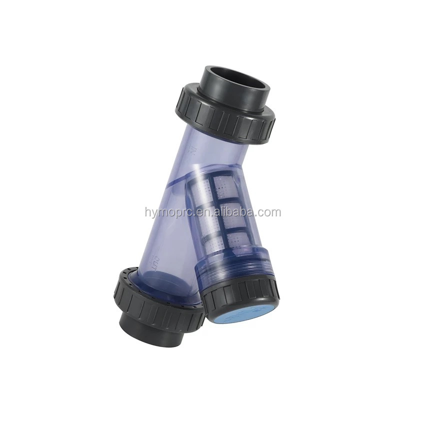 Transparent 1 Inch PVC Y-Strainer Manufactured by According to ASTM/DIN/ASNZ/JIS Standards