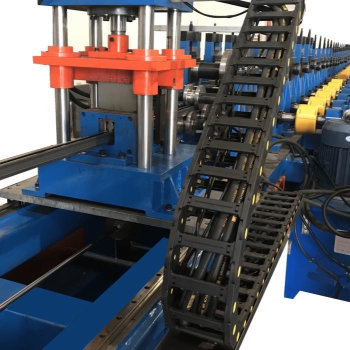 Hydraulic Cutting Solar Strut Channel Roll Forming Machine 16 Stations 10-15m/min