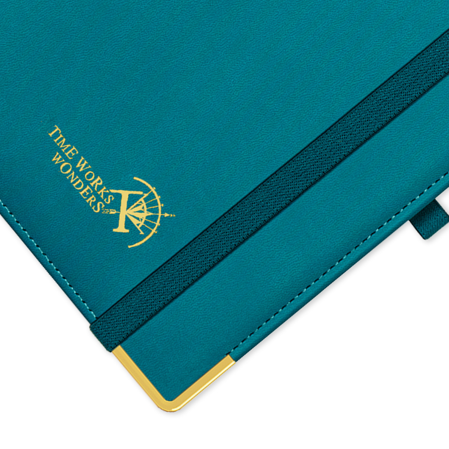 Executive Weekly Planner 2023-2023 Pacific Green With Hourly Schedule And Monthly Tabs