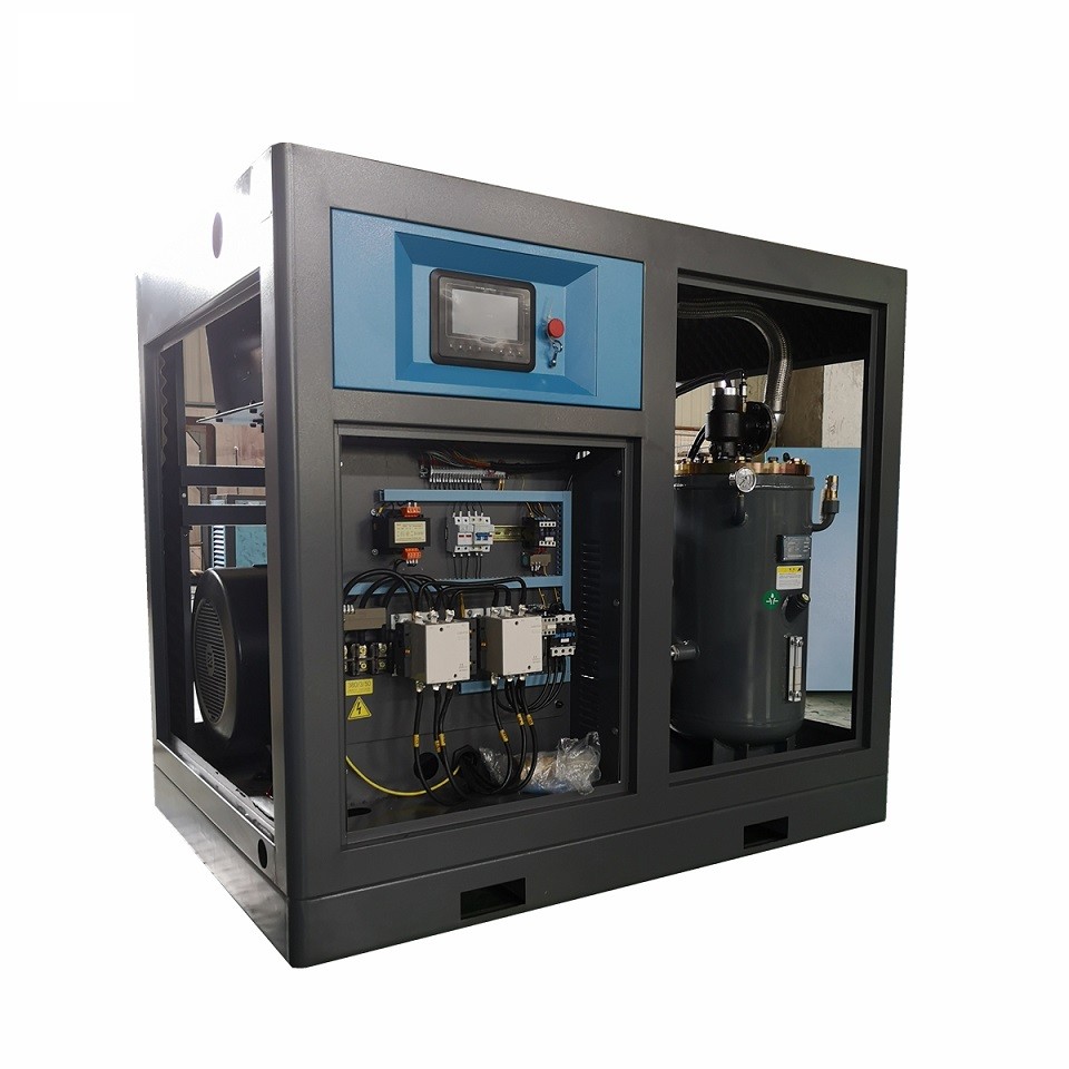 22kw-400kw Stationary Air Cooled Screw Compressor Direct driven screw compressor