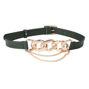 China Waistband Adjustable Pu Leather Belts Chain 100cm Famale Ladies wholesale