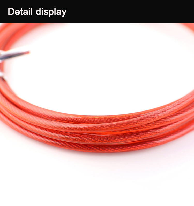 High Speed Jump Rope Steel Cable Adjustable Weighted Aluminum Handle