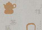 Chinese Style Asian Inspired Wallpaper , Wet Embossed Dining Room Wallpaper