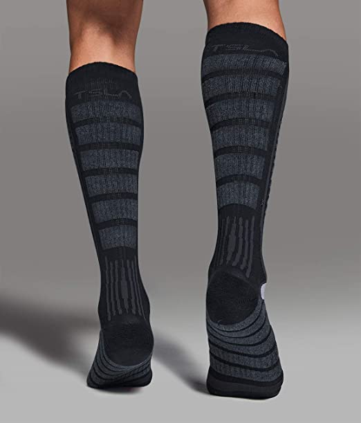 Gender-Neutral Winter Ski Socks Warm Thermal Calf Compression Snowboard Socks for Cold