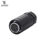 New Product Outdoor Waterproof and Dustproof Platic Male and Metal Female 5 pin