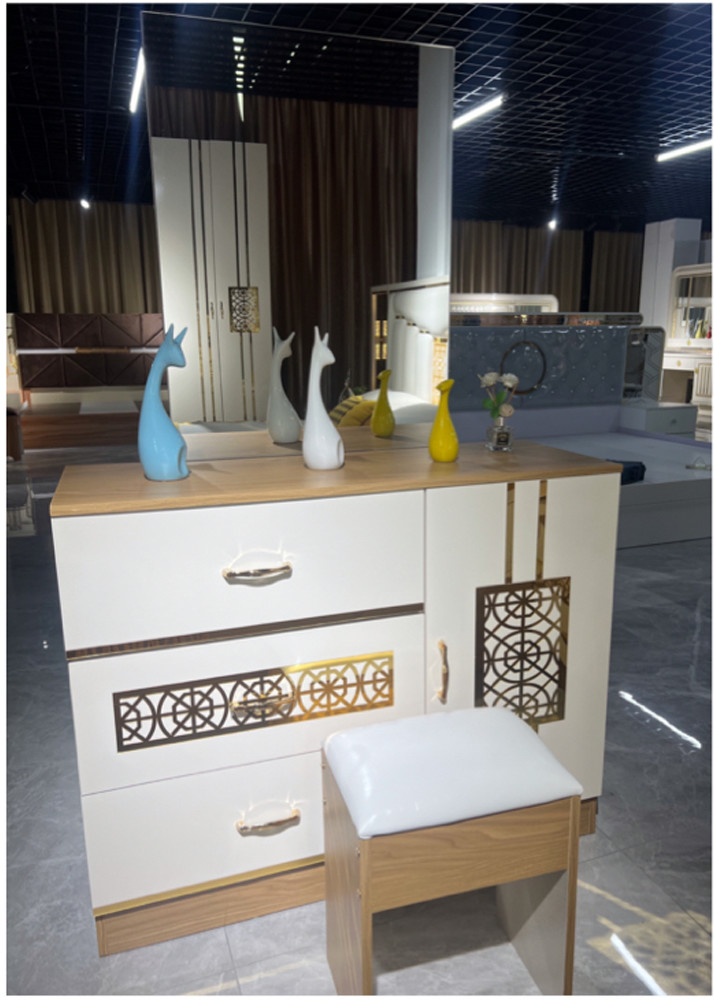 Luxury Modern King Size double king size bed Wood MDF PU Leather Material