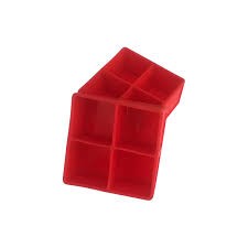 Fancy reusable silicone 4 square ice cube tray high quality silicone food gtade ice mold bar tool wine tool