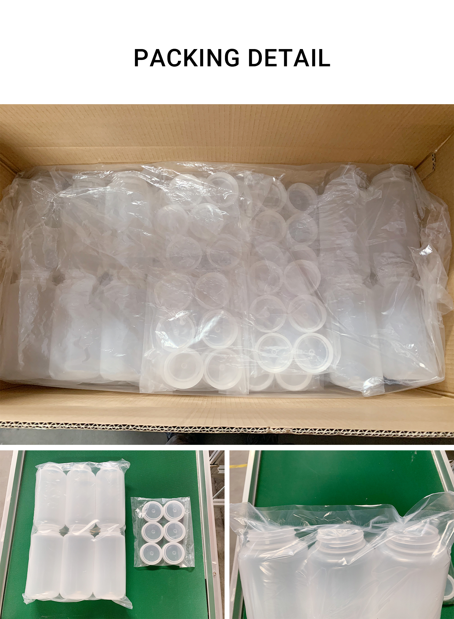 Customized Logo 250ml Wide-Mouth Plastic Clear Reagent Bottle Screw Cap for Medicine
