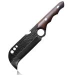 58HRC Wooden Handle Machete LFGB Carbon Steel