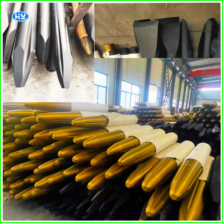 SB50 Hydraulic Breaker Hammer Chisels Excavator Breaker Spare Parts 140mm