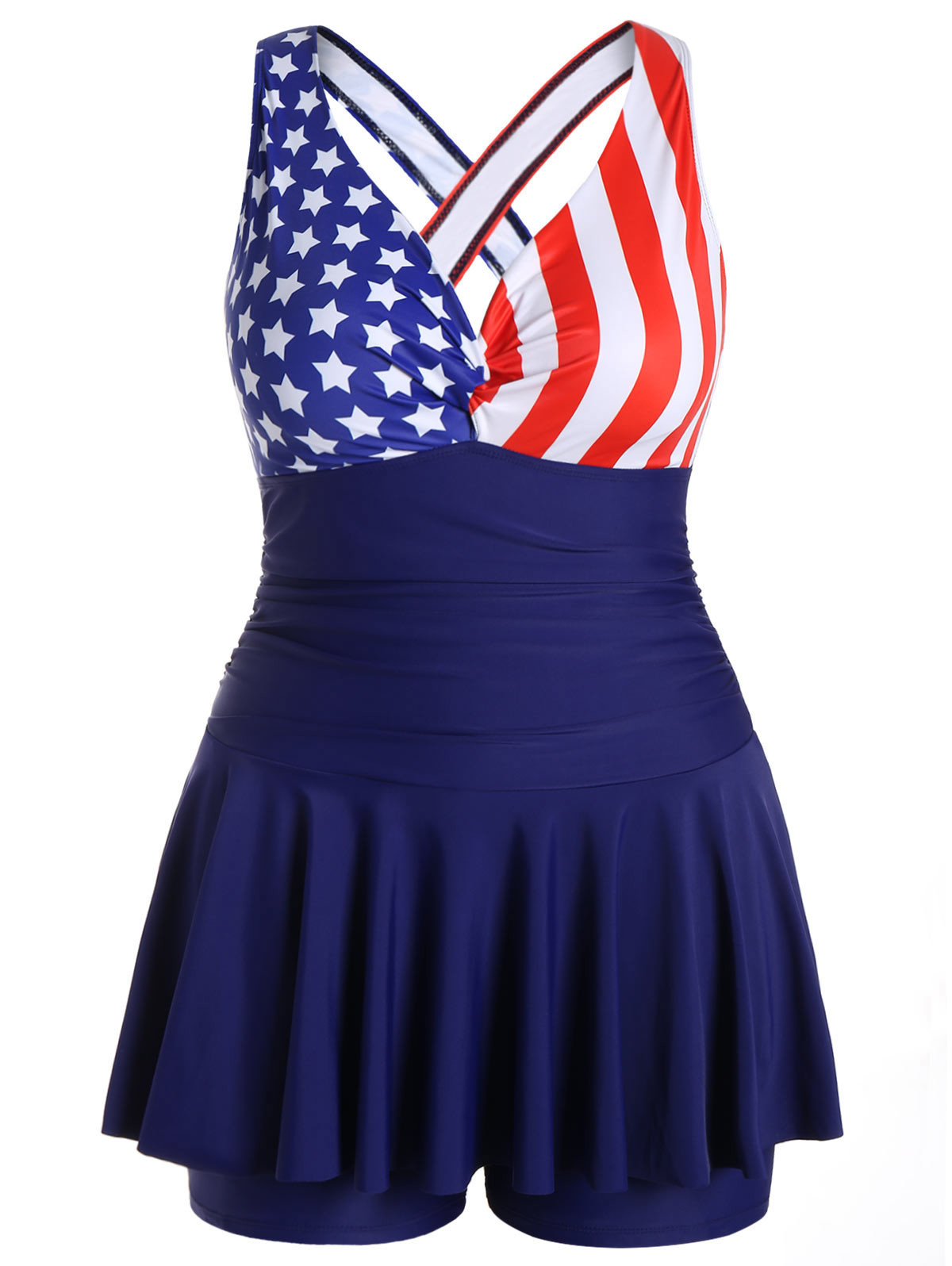 2019 New Women Swimwear American Flag Bikini Sexy Stars and Stripes Swimsuit US 4th of july Women Halter Top Bathing Sui