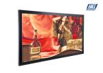 1080P HD 43 Inches 450 Nits Black Steel Frame LCD Advertising Screen for Wall
