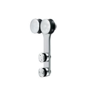 China Glass Hanging Wheel GL-002, stainless steel 304, finishing satin, for bathroom door wholesale