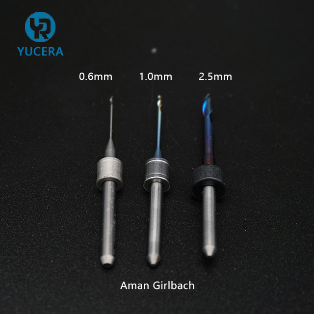 Cad Cam Dental Zirconia Milling Burs Diamond Coated Dental Milling Tool