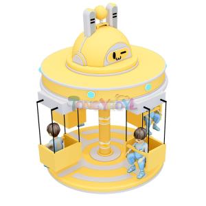 China Indoor Playground Children Electric Rotary Amusement Soft Play Equipment wholesale