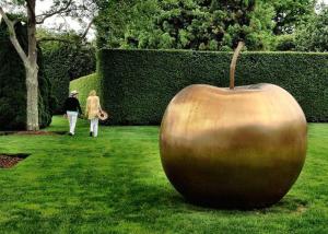 China Large Bronze Statue Apple Sculpture Contemporary For Garden Decoration wholesale