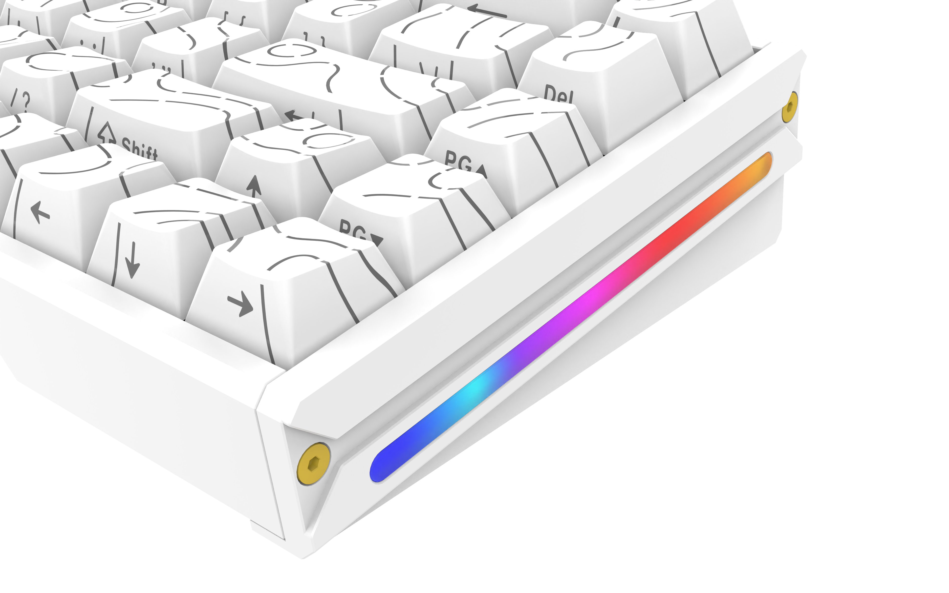 Professional Magnetic Axis Keyboard with Double-Shot Keycap Printing Aluminum Alloy and Programmable Keys